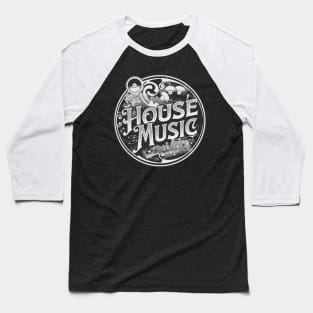 HOUSE MUSIC  - circa old school (grey) Baseball T-Shirt